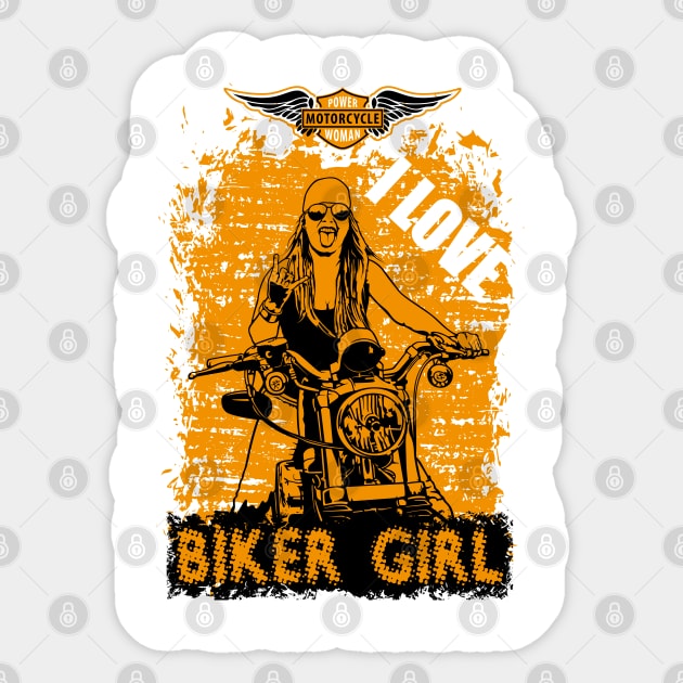 Biker chick shop t shirt